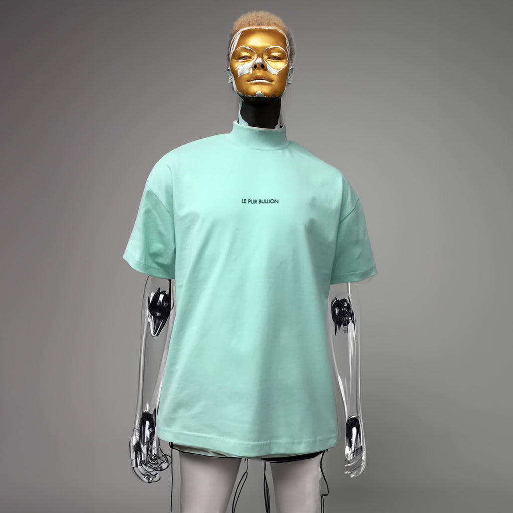 LE PUR BULLION Turquoise Cotton T-Shirt
